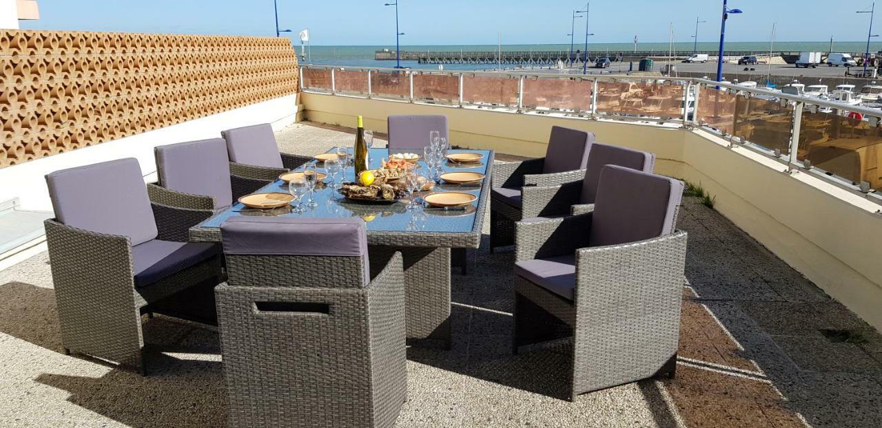 Appartement vue sur mer et port Grandcamp-Maisy Extérieur photo
